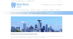 Desktop Screenshot of markwainddds.com